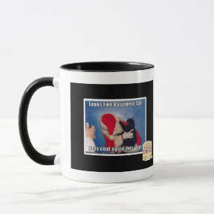 Keller-Katze erhält Kohle Tasse