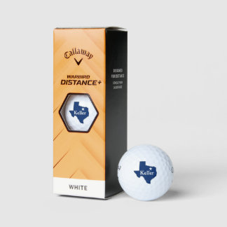 Keller Texas Lone Star Staat Map Proud DFW Texan Golfball