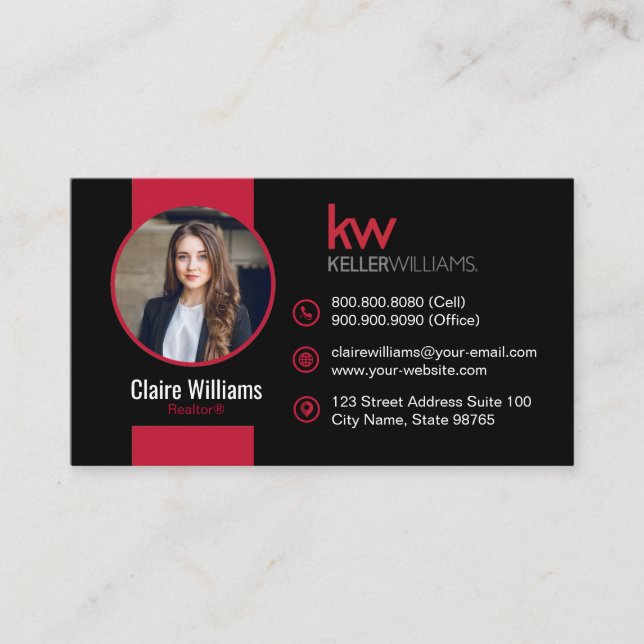 Keller Williams Business Card Visitenkarte (Vorderseite)
