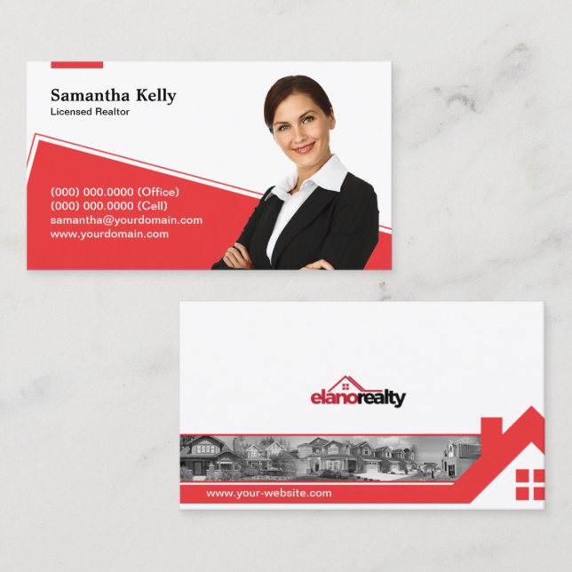Keller Williams wirkliche Anwesen-Geschäfts-Karte Visitenkarte (Vorne/Hinten)