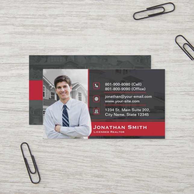 Keller Williams wirkliche Anwesen-Geschäfts-Karte Visitenkarte (Vorderseite/Rückseite Beispiel)
