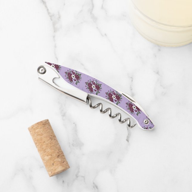 Kellerschlüssel Sommelier Bouquet Veilchen Kellnermesser (Vorderseite)