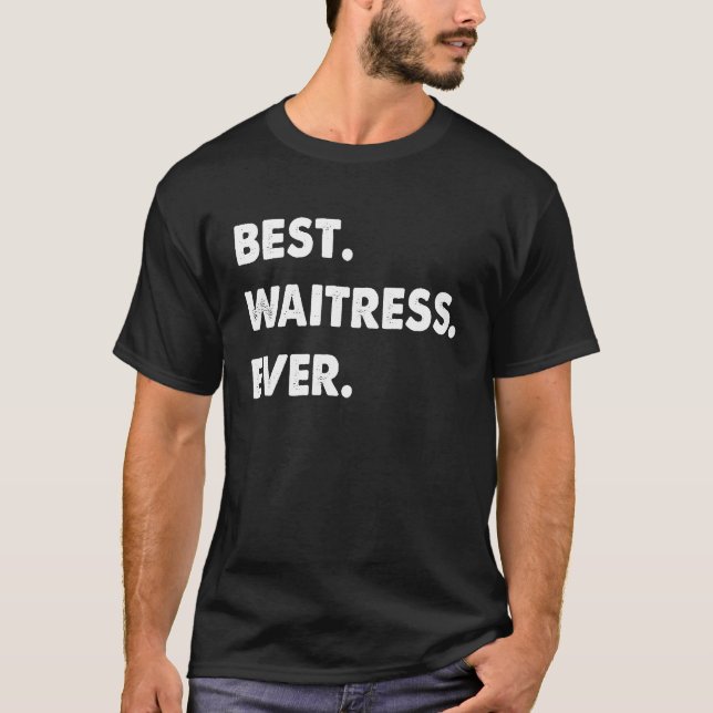 Kellnerberuf Beste Kellnerin T-Shirt (Vorderseite)