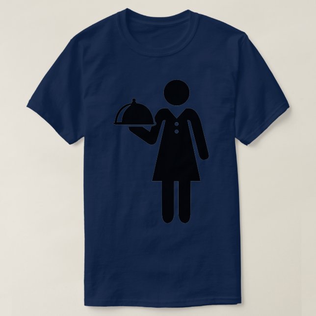 Kellnerin 8 T-Shirt (Design vorne)