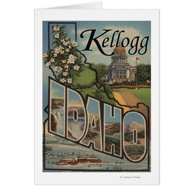 Kellogg, Idaho - Große Buchstabenszenen (Vorne)