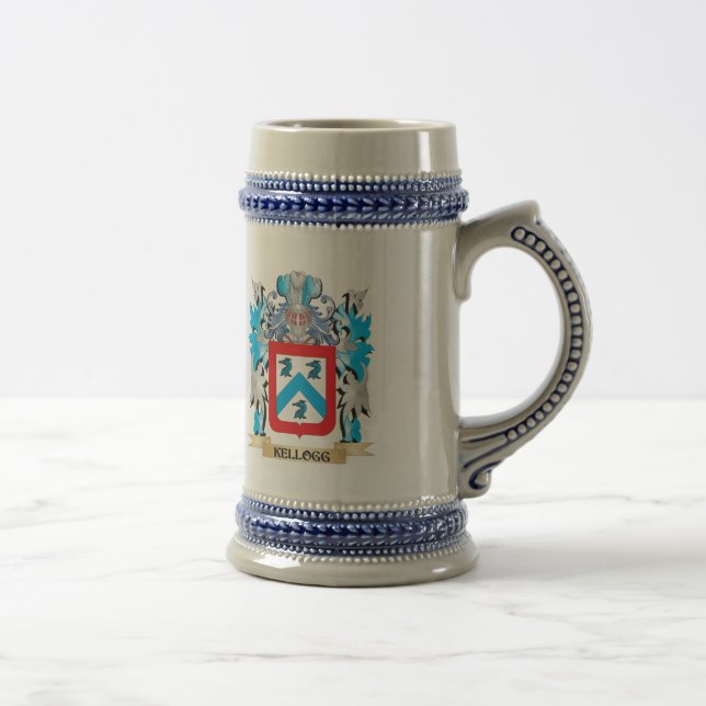 Kellogg-Wappen - Familienwappen Bierglas (Rechts)