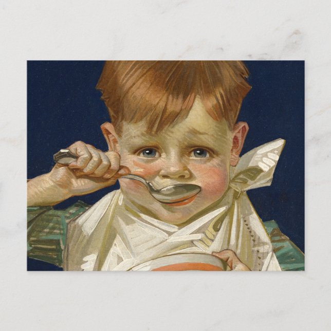 Kellogg's Kids, 1920 by J. C. Leyendecker Postkarte (Vorderseite)