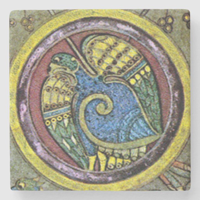 Kells Celtic Bird, irische Untersetzer (Vorderseite)