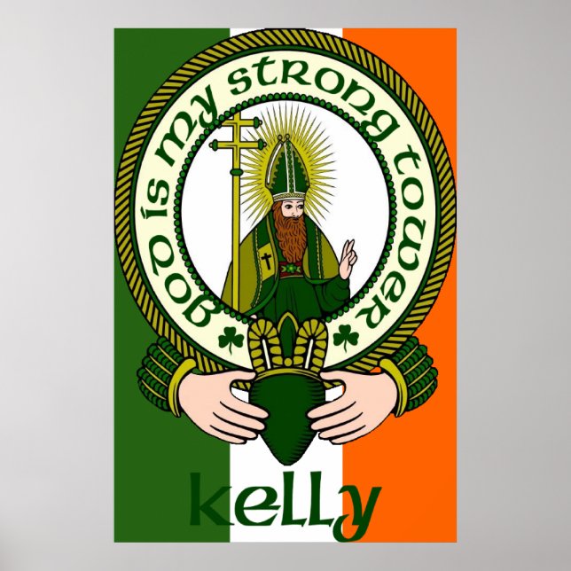 Kelly Clan Motto Poster Print (Vorne)