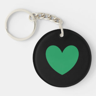 Kelly coeur vert sur noir