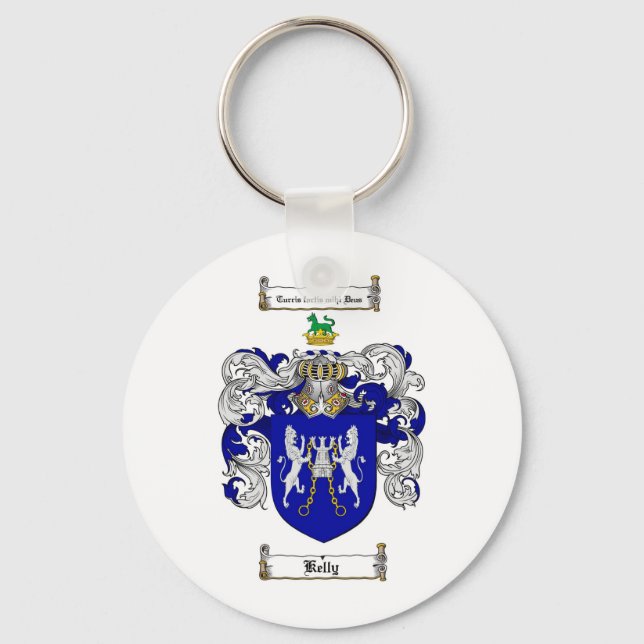 KELLY FAMILIENWAPPEN - KELLY COAT OF ARMS SCHLÜSSELANHÄNGER (Vorderseite)
