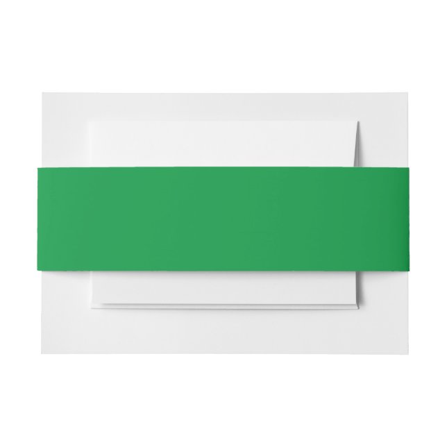 Kelly Green #06983E-Versandzubehör Einladungsbanderole (Vorderseite Beispiel)