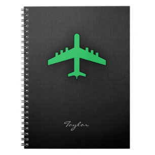 Kelly Green Airplane Notizblock