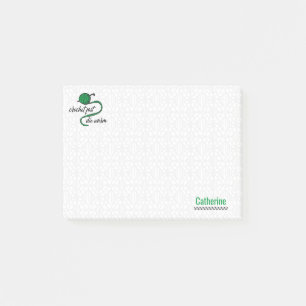 Kelly Green Crochet schnell, Die Post-it Klebezettel