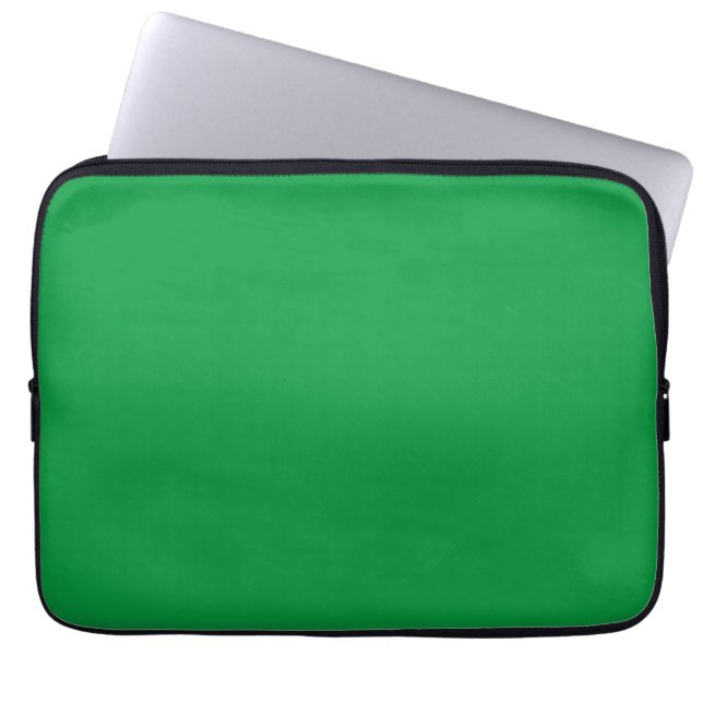 Kelly Green Farbe Laptopschutzhülle (Vorderseite)
