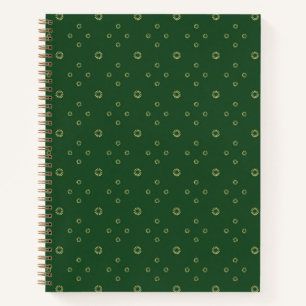 Kelly Green Golden Zinnia Sun Notizbuch