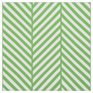 Kelly Green Herringbone Large Scale Stoff