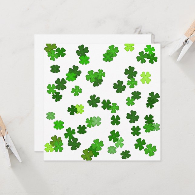 Kelly green "Kleeblatts Falling" (Vorderseite/Rückseite Beispiel)