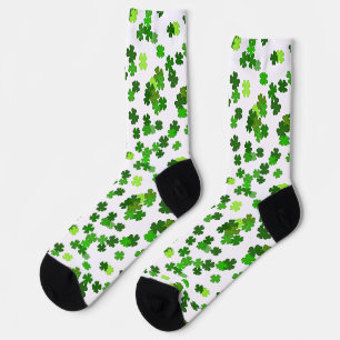 Kelly green "Kleeblatts Falling" Socken