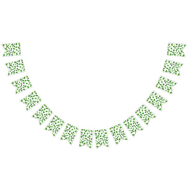 Kelly green "Kleeblatts Falling" Wimpelkette (Alle)