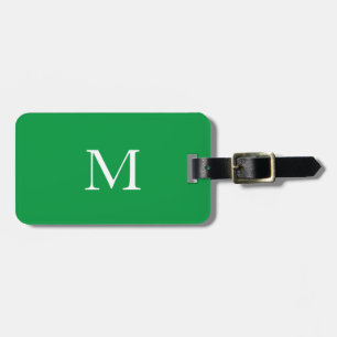 Kelly Green Monogram Individuelle Name Gift Favor Gepäckanhänger