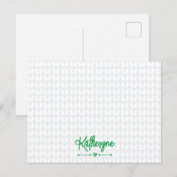 Kelly Green Personalisiert Strick Stitch