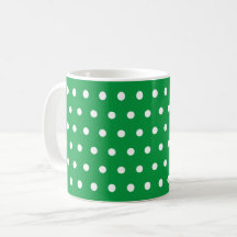 Kelly Green Polka Dot Muster