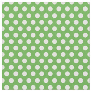 Kelly Green Polka Dots Stoff
