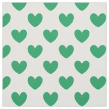 Kelly green polka herzen auf weiß