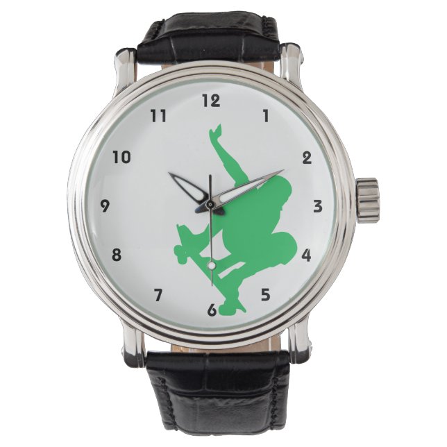 Kelly Green Skater Armbanduhr (Vorderseite)