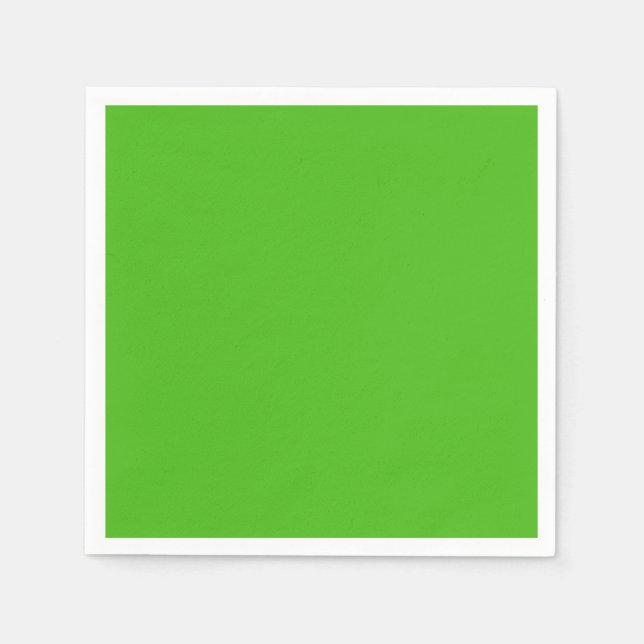 Kelly Green Standard Cocktail Paper Napkin Serviette (Vorderseite)
