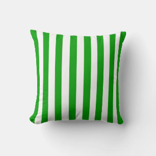 Kelly Green Stripe Kissen
