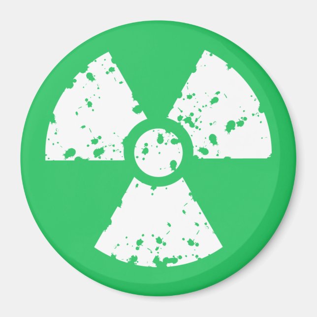 Kelly Green Toxic Waste Magnet (Vorne)