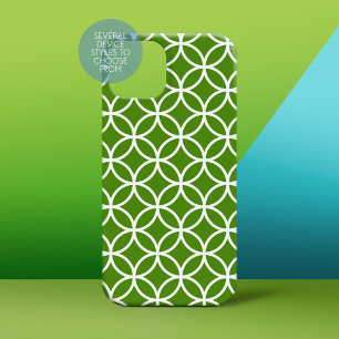 Kelly Green und White Modern Geometric Pattern title_seo2