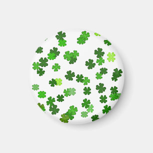 Kelly-grün „Shamrocks Falling“ Magnet