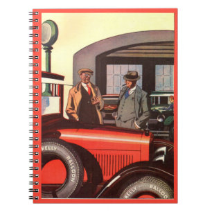 Kelly Springfields reifen in den 1920er Jahren und Notizblock