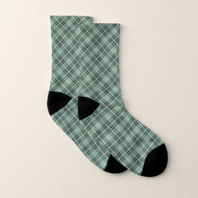 Kelly Tartan Motif Green Irish Plaid (Paire)