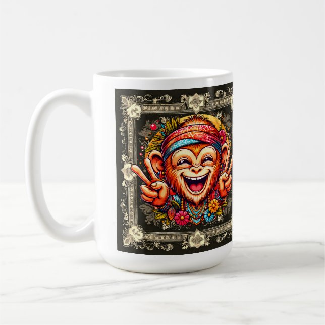  "Kelly the Chill Monkey Mug" Kaffeetasse (Links)