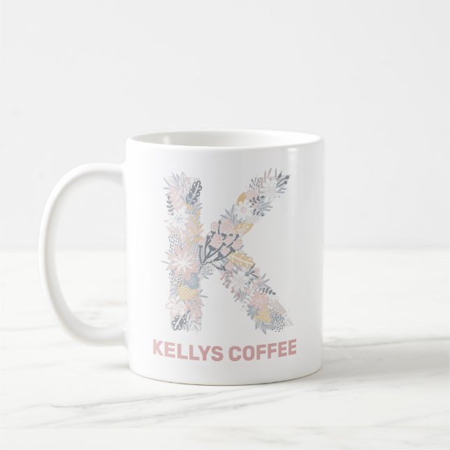 KELLYS COFFEE-Tasse mit bearbeitbarem Text Kaffeetasse (Links)