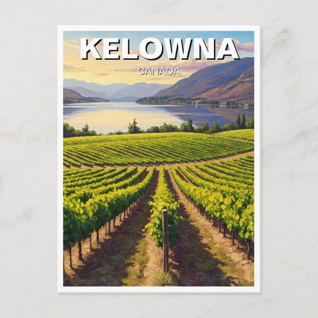 Kelowna Canada Travel Postkarte (Vorderseite)