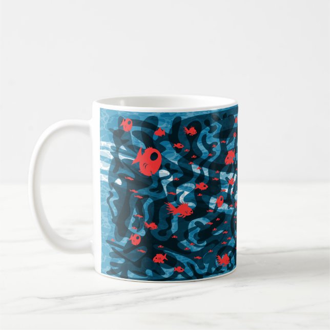 Kelp und Fisch Kaffeetasse (Links)