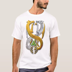 Kelpie Gold und Silber T-Shirt