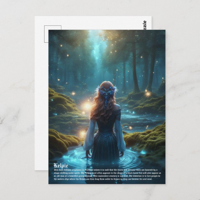 Kelpie Postkarte (Vorne/Hinten)