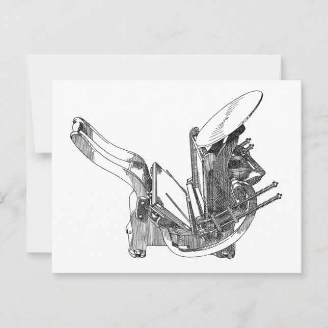 Kelsey Letterpress Druckpresse Grußkarte Dankeskarte (Vorderseite)