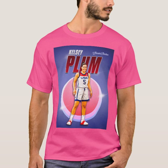 Kelsey Plum - Basketball Spotlight T-Shirt (Vorderseite)