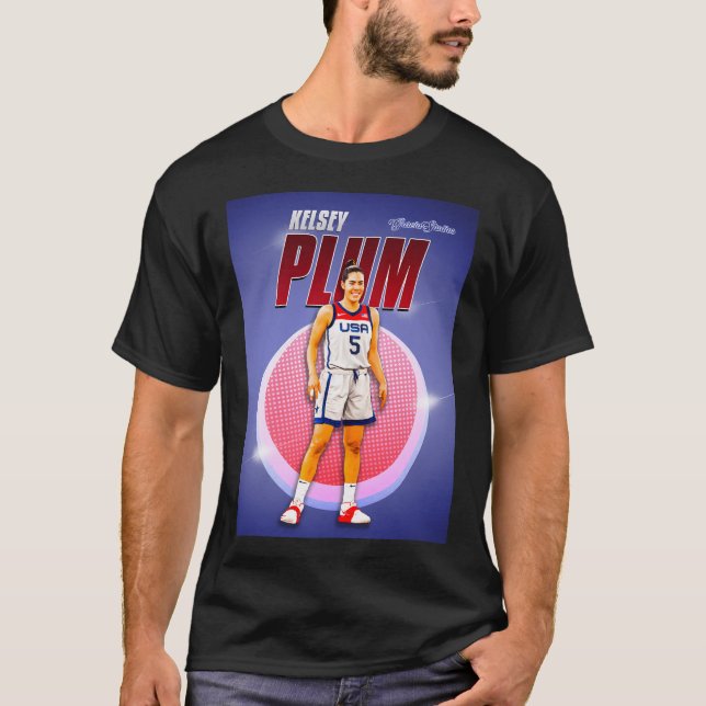 Kelsey Plum - Basketball Spotlight T-Shirt (Vorderseite)