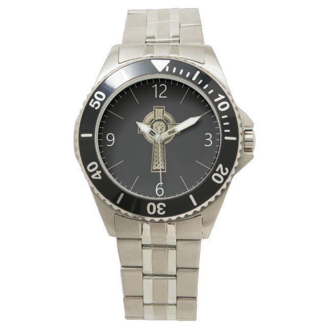 Keltenkreuz Armbanduhr (Vorderseite)