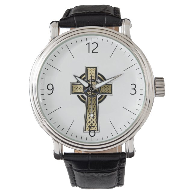 Keltenkreuz Armbanduhr (Vorderseite)