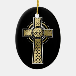 Keltenkreuz Keramik Ornament