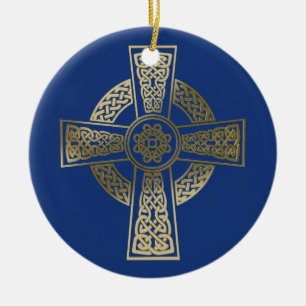 Keltenkreuz Keramik Ornament